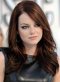 The locks are not very long and wavy. Dark Chestnut Brown Hair With Highlights Highlights Chestnut Hair Color Dark Brown Hair Golden Brown Hair Chestnut Hair Color Hair Styles Emma Stone Hair