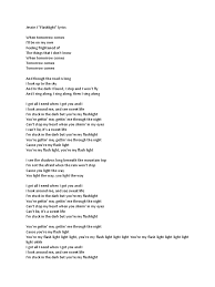 Lirik dan terjemahan bahasa indonesia lagu you calling my name. Lirik Lagu Pdf Flashlight