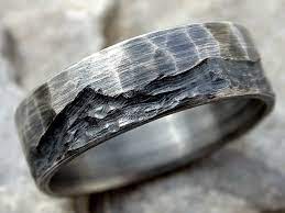 Rustic Wave Ring Silver Boho Wedding Ring Mens Wedding Band Etsy Boho Wedding Ring Cool Rings For Men Outdoors Wedding Rings