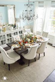 A Traditional Thanksgiving Table With Pottery Barn Kelley Nan Restoration Hardware Dining Room Beautiful Dining Rooms Dining Room Blue