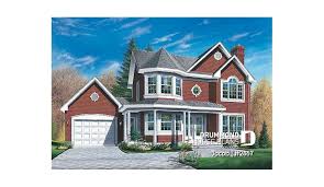 A covered, wraparound front porch, turrets, towers. House Plan 4 Bedrooms 2 5 Bathrooms Garage 2867 Drummond House Plans