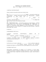 Agentia nostra imobiliara foloseste ca model contractul de inchiriere prezentat mai jos pentru, apartamente de inchiriat brasov, si toate tipurile de imobile de contract de inchiriere. Contract De Subinchiriere