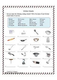 free kitchen utensils printable