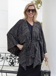 Black And Gold Cardigan Black And Gold Lurex Knit Poncho Cardigan Tshirt Outfits Black Women Fashion Poncho Cardigan