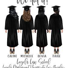 Digital File Personalized Graduation Gift Grad Print Law Etsy Personalized Graduation Gifts Personalized Graduation Girly Art Illustrations
