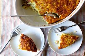 Leek Ham And Cheese Egg Bake Cheese Eggs Smitten Kitchen Baked Eggs