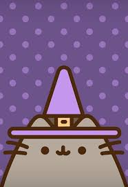 Pin By Snowdrop On Amazing Wallpapers Witch Wallpaper Pusheen Cat Halloween Wallpaper