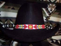 Native American Style Arrows Diamonds Pattern Hand Loom Hat Band Loom Hats Hat Band Native American Fashion