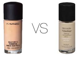 mac foundation vs revlon colorstay foundation