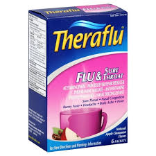 A sore throat is a painful, dry, or scratchy feeling in the throat. Theraflu Flu Sore Throat Natural Apple Cinnamon Flavor