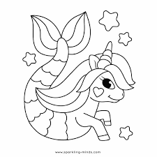 Download Unicorn Mermaid Coloring Page Sparkling Minds