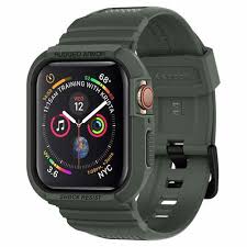 $49.99 your price for this item is $49.99. Buy Spigen Rugged Armor Pro Cover Case With Band Designed For Apple Watch 44mm Series 5 Series 4 Military Green Online Shop Smartphones Tablets Wearables On Carrefour Uae