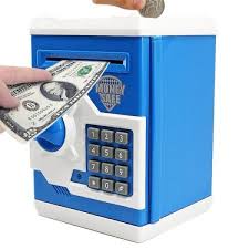 Electronic Piggy Bank Safe Box Money Boxes For Children Digital Coins Cash Saving Safe Deposit Mini Atm Machine Kid Gift You can use a money box to serve various purposes, like storing savings, accepting donations for special occasions or fundraising, for keeping spare change in the house, etc.