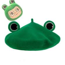 Black And Yellow Frog Animal Crossing Froggy Beret Animal Crossing Hat Handmade Frog Hat Green Etsy In 2020 Animal Crossing Froggy Cute Hats