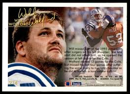 1994 Fleer Will Wolford Indianapolis Colts #214