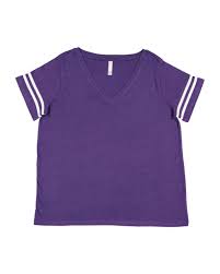 lat 3837 ladies curvy football premium jersey t shirt size