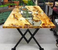 resin river dining table ad woodworking table resin table dining table