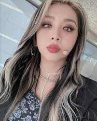 Pin By Anna On Queen Jiwoo Swag Kpop Hair Color Kpop Hair White Hair Highlights