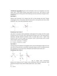 Contoh besaran vektor adalah perpindahan, kecepatan, gaya, momentum, medan listrik dll. Fisika