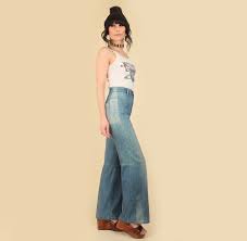 The retro flare jeans are making a comeback, making '70s fashion more relevant than ever. Woodstock Era Big E Levi S Vintage 60 S 70 S Bell Bottom Jeans Hellhound Vintage