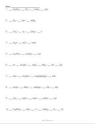 Balancing Chemical Equations Worksheet Example Chemical Equation Dimensional Analysis Equations