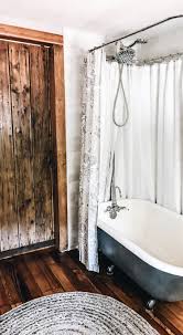 Lake House Decor Ideas First Thyme Mom Lake House Bathroom Clawfoot Tub Shower Tub Shower Combo