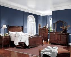 Navy Bedroom Look How Great The Brown Furniture Goes With The Navy And White Could Easily Incorporate With The E Brown Furniture Bedroom Brown Furniture Home