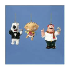 Lois , chris , meg , vinny , santa claus , kevin mccallister , evan. Family Guy Christmas Ornament Peter Brian And Stewie Christmas Ornaments Ornaments Christmas Decorations