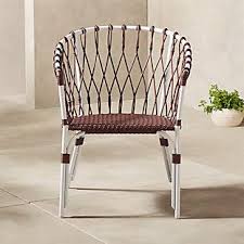 Bedia Woven Chair Reviews Cb2 In 2020 Woven Chair Modern Outdoor Chairs Metal Dining Chairs