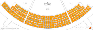 Shoreline Amphitheatre Seat View Shoreline Amphitheatre Seat Map