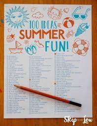 The summer time is the best season to have a slumber party because you can do activities with during those hot summer days when you need a place to cool down and refresh youself, go to a i was in charge of children's newsletter at a summer camp program. 100 Fun Summer Activities For Kids Summer Activities For Kids Summer Activities Activities For Kids