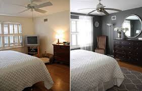 Small Repairs And Room Makeovers For Home Staging Before And After Interior Redesign Bedroom Makeover Before And After Master Bedroom Makeover Bedroom Makeover