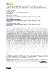 Pdf A Systematic Review Of Unmanned Aerial Vehicle Application Areas And Technologies In The Aec Domain
