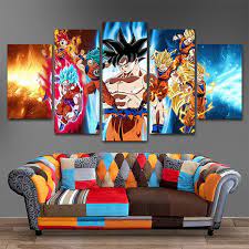 N/a, it has 2.4k monthly views. Unframed 5 Piece Canvas Art Vegeta Dragon Ball Z Super Saiyan Painting Goku And Hd Canvas Prints Oil Painting Vegeta Poster For Home Decor Wish