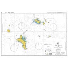 British Admiralty Chart No 742 Mahe Praslin And Adjacent Islands 1 125 000