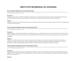 INSTITUTO MUNICIPAL DE VIVIENDA