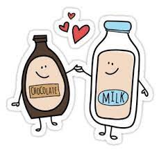 Better Together Chocolate Milk Love Sticker By Nesttonest In 2021 Chocolate Milk Mothers Day Drawings Milk Art