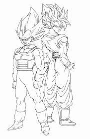 Dragon Ball Z Coloring Book Awesome Songoku And Ve A Dragon Ball Z Kids Coloring Pages Goku Desenho Vegeta Desenho Desenhos Dragonball