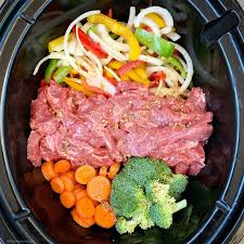 Slow Cooker Instant Pot Beef Stir Fry Low Carb Paleo Whole30 Recipe Healthy Beef Slow Cooker Recipes Beef Beef Stir Fry