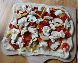 Für den teig 500 g glattes dinkelmehl in einer großen schüssel mit 1 pkg. Barbaras Spielwiese Pizza Mit Artischocke Und Champignons