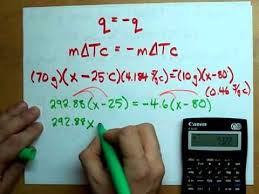Calorimetry Using Q Mdtc To Find Temperature Example Apologia Chemistry Chemistry Heat Gain
