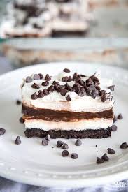 Summer dessert recipe creamy chocolate blueberry parfait. Easy Chocolate Lasagna No Bake Dessert Easy Summer Desserts Desserts Easy Chocolate Desserts