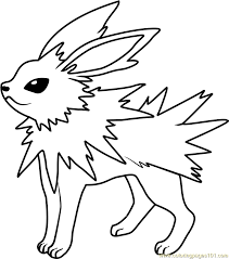 Set off fireworks to wish amer. Jolteon Pokemon Coloring Page For Kids Free Pokemon Printable Coloring Pages Online For Kids Coloringpages101 Com Coloring Pages For Kids