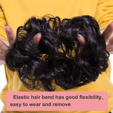 Buy short bun hair extensions and get the best deals at the lowest prices on ebay! Buy S Noilite Hair Bun Extensions Messy Wavy Curly Dish Donut Scrunchie Hairpiece Accessories Chignons Updo Ponytail Pony Tail Synthetic Hair Extension For Women 40g 1 Count Dark Brown Online In Turkey B079194v63