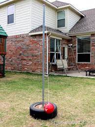 Style With Cents How To Make A Tetherball Backyard Play Play Area Backyard Outdoor Kids Play Area
