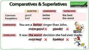 Grammatical constructions used for comparing adjectives. Slideshow Comparative And Superlative