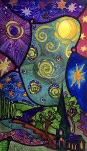 Unique Hand Painted Stained Glass Style Paintings Ready To Hang This Design Was Such Fun To So As I Love All The Colours Stained Glass Art Glass Art Painting