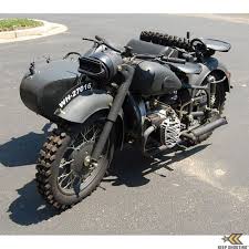 Dnepr K750 Olive Drab Side View Motorcycle Sidecar Sidecar Ural Motorcycle