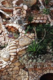 Gaudi Design Mosaic Wall In Spain Gaudi Stone Mosaic Pebble Mosaic