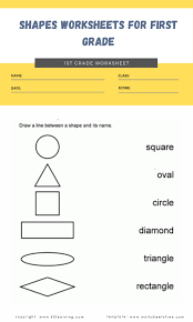 Here you will find our range of free shape worksheets which involve naming and identifying 3d shapes and their properties. Shapes Worksheets For First Grade 1 Worksheets Free